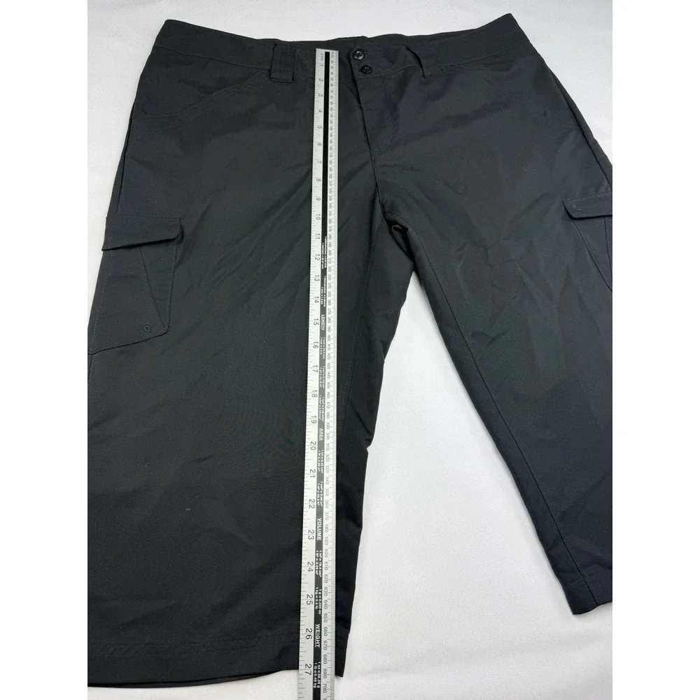 Columbia Womens Omni Shade Hiking‎ Pants Size 14 Black Outdoor Cargo